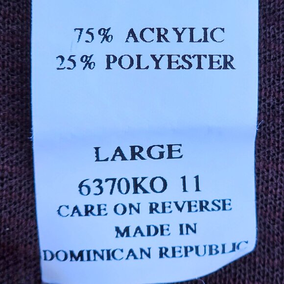 Cathy Daniels Chocolate Brown Bouclé knit Beaded Zip Up Top/Jacket - L - Picture 7 of 8